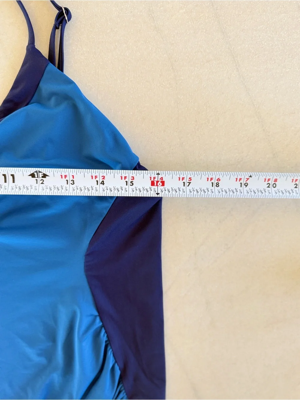 HATCH Collection The Zanzibar Maillot Maternity One Piece Swimsuit Blue Medium
